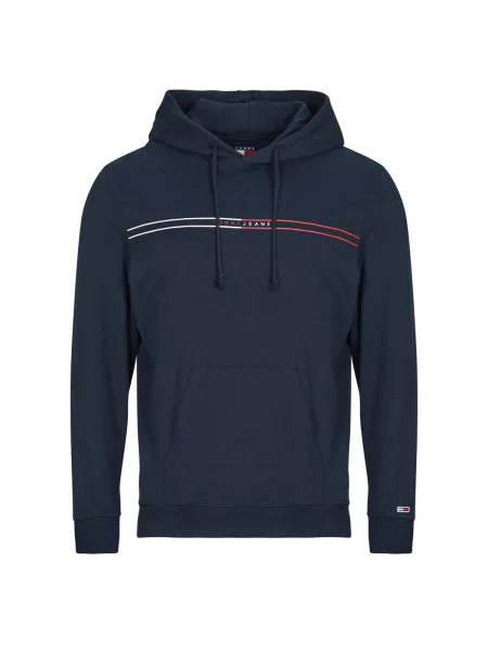 Hanorac cu glugă Tommy Hilfiger albastru