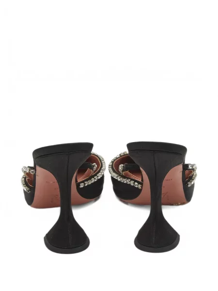 Papuci tip mules Amina Muaddi negru