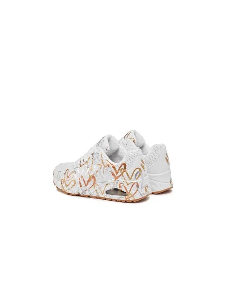 Laisvalaikio batai Skechers Uno Metallic Love balta