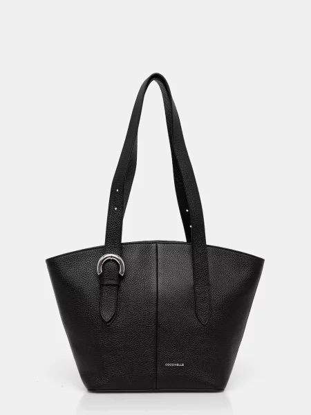 Coccinelle geantă shopper pentru femei din piele negru