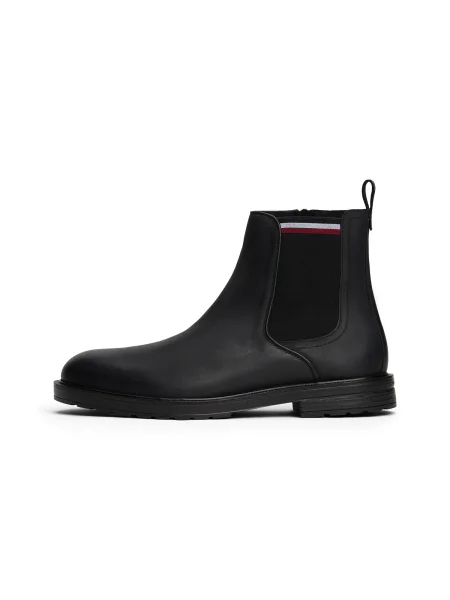 Tommy Hilfiger Botine Cleated Hilifger W negru