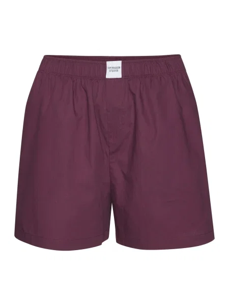 Copenhagen Studios Spodnji del pižame vinsko rdeča