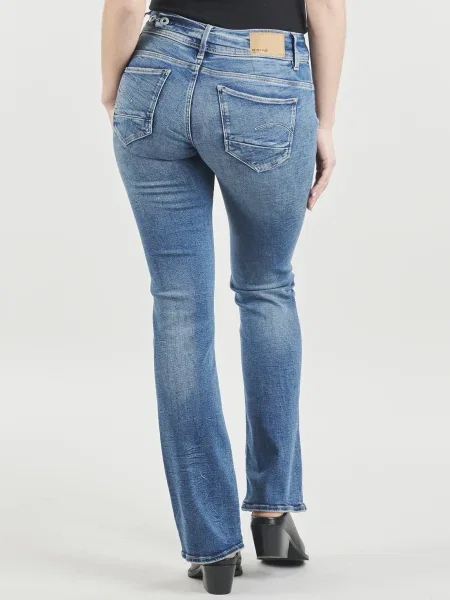 Džínsy so strihom ku čižmám G-star Raw modrá