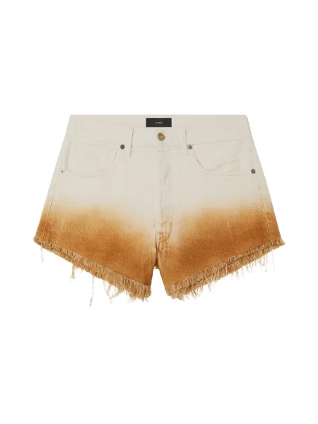 Wielobarwność szorty jeansowe Alanui gradientowe białe