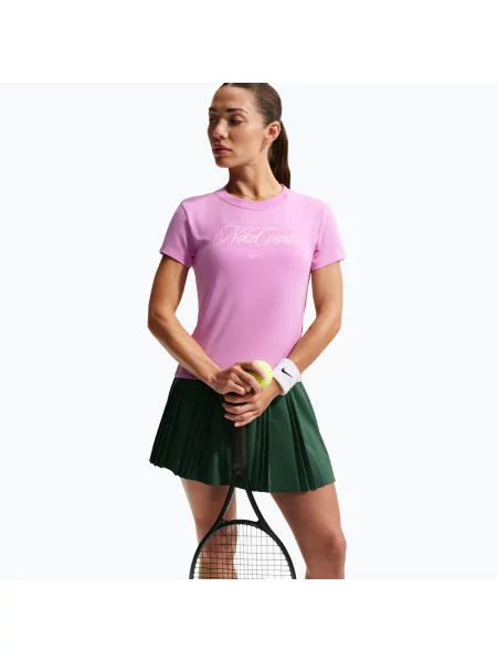 Tricou de tenis pentru femei Nike Court Heritage light magenta/pink foam roz