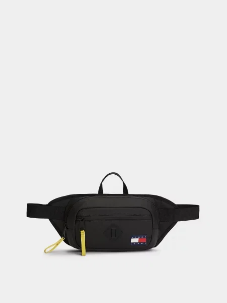 Tommy Hilfiger TJM DAILY ELEVATED BUMBAG Поясна сумка Поліуретан чорний