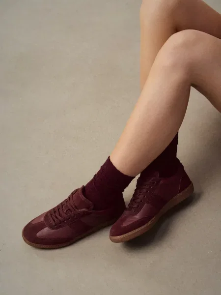 Semišové tenisky Medicine vínová