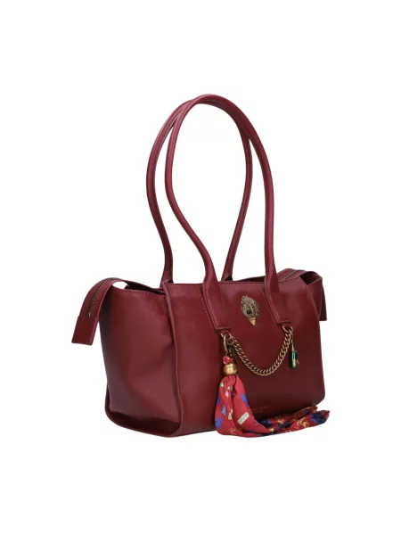 Kurt Geiger London torebka shopper skórzana SLOANE czerwona