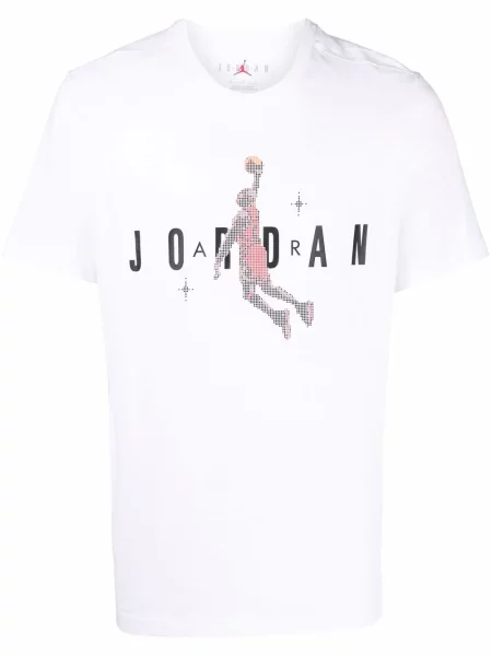 Scurt tricou Nike cu imagine alb