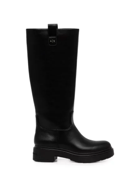 Cizme Armani Exchange cu autograf negru