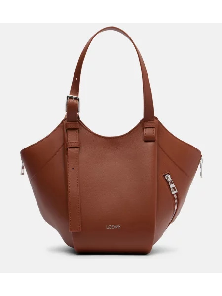 Geantă shopper Loewe din piele maro