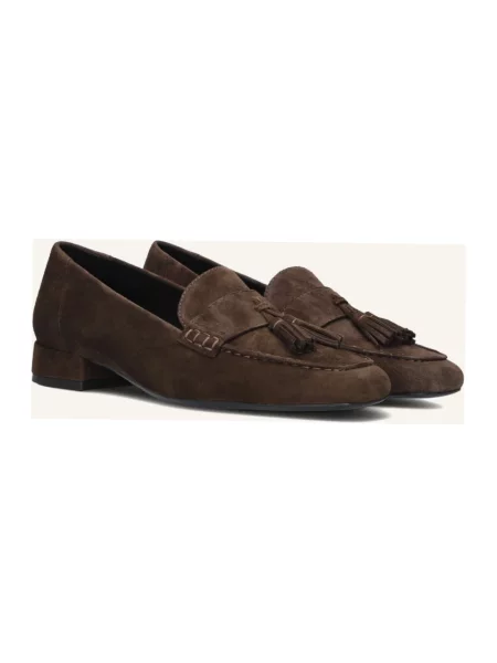 Mokasyny Vagabond Shoemakers zamszowe na płaskim obcasie brązowe