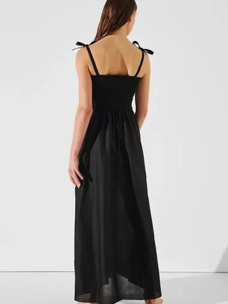 Сукня Karl Lagerfeld maxi розкльошена чорний