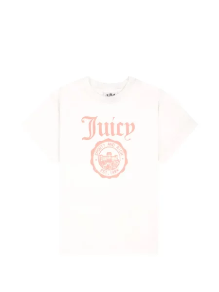 Tricou Juicy Couture cu imagine alb