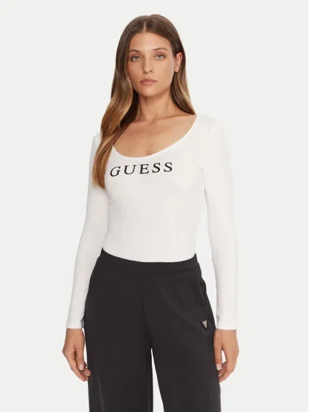 Боди Guess NEW CARRIE черно бяло