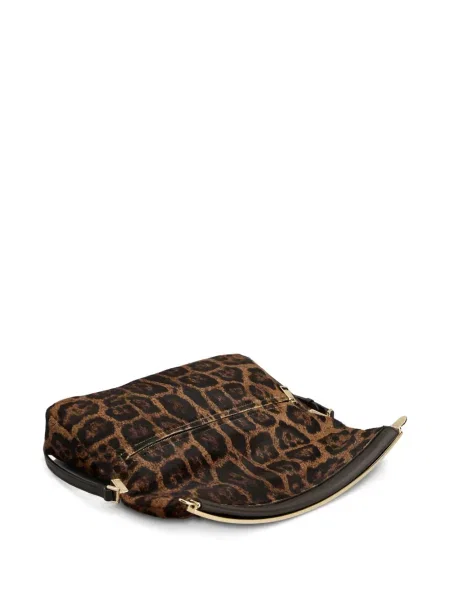 Geantă Tod's cu imagine cu imprimeu animal print maro