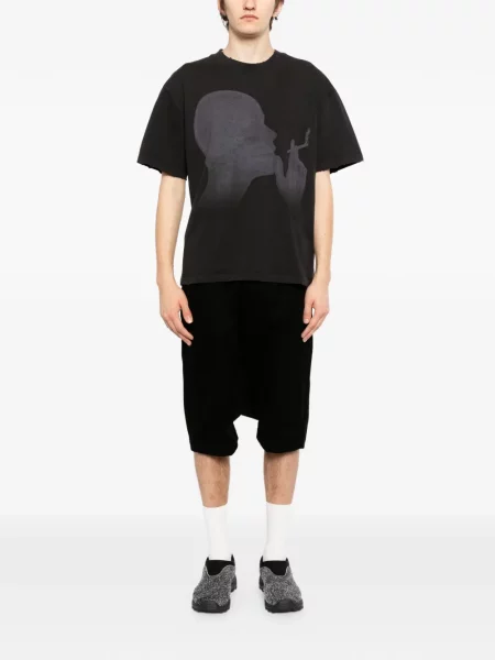 Tricou Warman cu decolteu în U negru