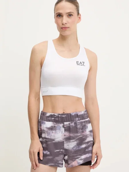 Спортен сутиен Emporio Armani бяло