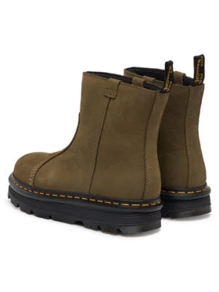 Čizme Dr. Martens ZEBZAG Rigger Olive Wyoming zelena