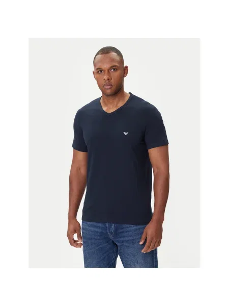 Emporio Armani Underwear 2 póló készlet Sötétkék Regular Fit fehér