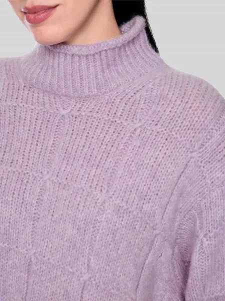 Sweter z wełny ze strukturą dzianiny Marc Cain