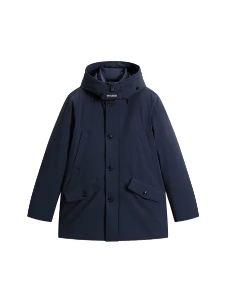 Kurtka puchowa Woolrich niebieska