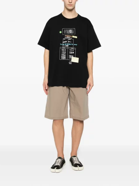 Tricou Mm6 Maison Margiela cu imagine negru