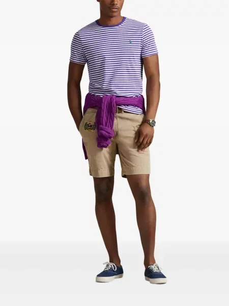 Кожени чорапи Polo Ralph Lauren с отворена пета с пейсли десен бяло