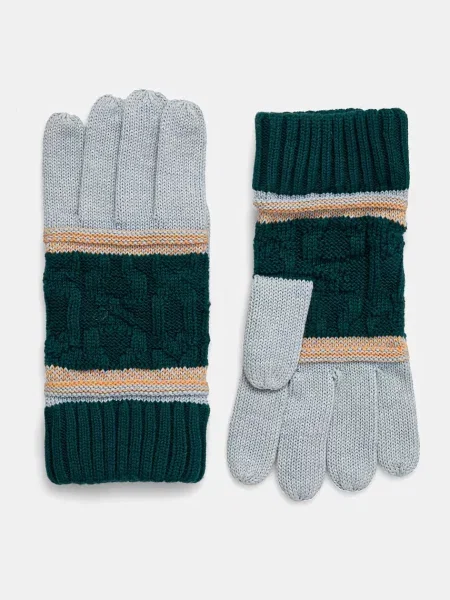 Smartwool Rukavice Popcorn Cable zelené