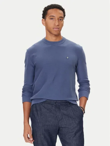 United Colors Of Benetton Pulover Mornarsko modra