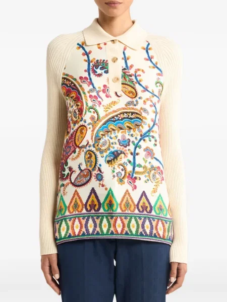 Polo Etro cu model paisley