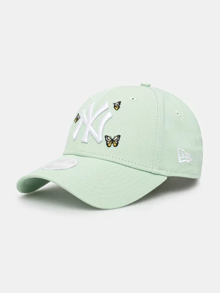 Шапка с козирка New Era с апликация зелено