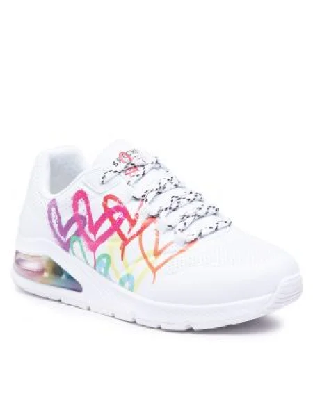 Skechers Sneakersy Uno 2 Floating Love biela