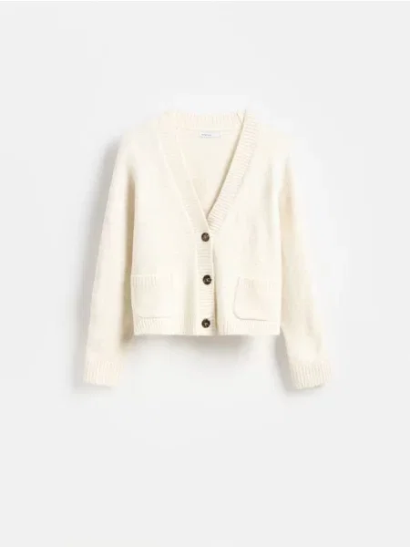 Reserved Cardigan cu nude