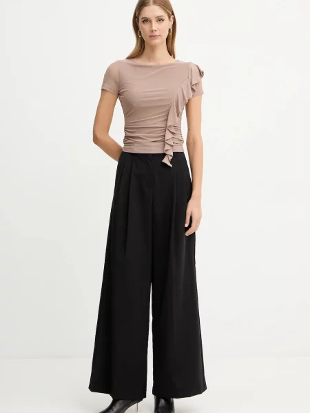 Блузка Guess VERDIANA однотонна коричневий