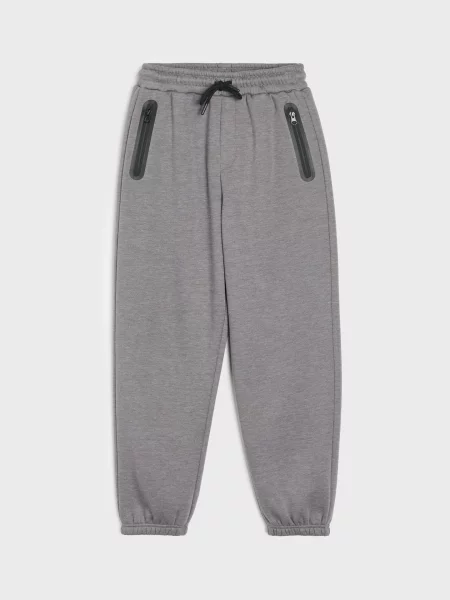 Sinsay Jogger kalhoty s bavlnou šedá