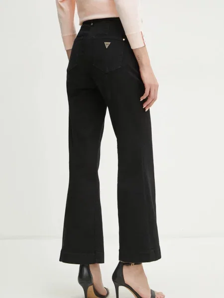 Kalhoty Levi's černá široké high waist šedé
