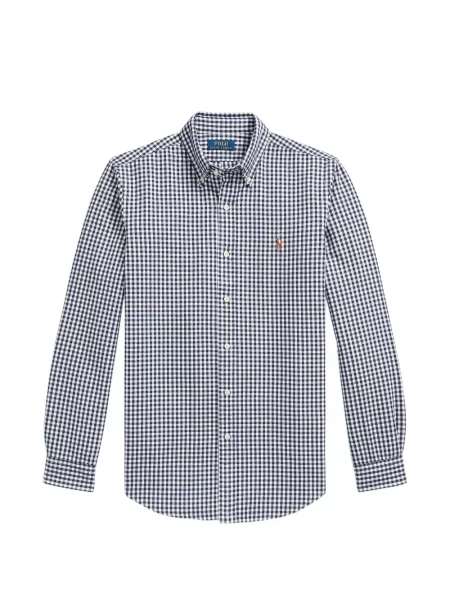 Pletene trčanje hlače Polo Ralph Lauren karirane zelena