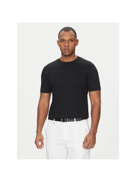 BOSS Póló H-Tessler 17 Slim Fit fekete