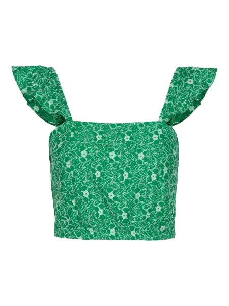 VERO MODA Bluză SONEY verde alb