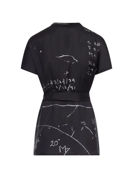 Talie bluză Rick Owens cu imagine cu legături negru