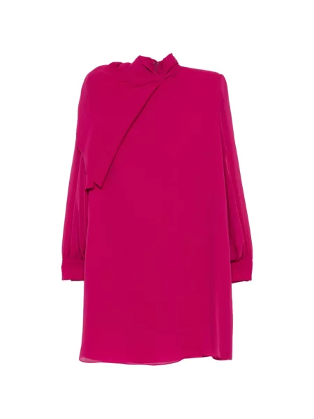 Lung rochie mini Valentino Garavani drapată roz