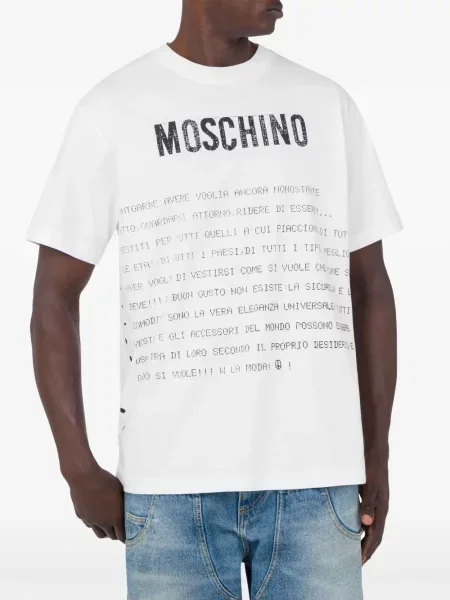 Tricou Moschino cu imagine alb