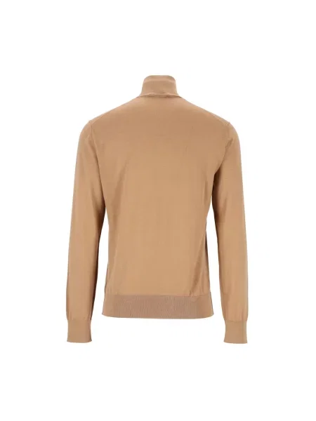 Sweter z golfem Dolce And Gabbana z kaszmiru do golfa beżowy