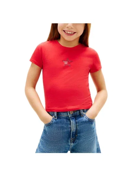 Tricou copii Tommy Hilfiger roz