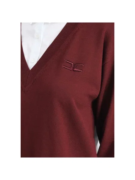 Sweter Elisabetta Franchi brązowy