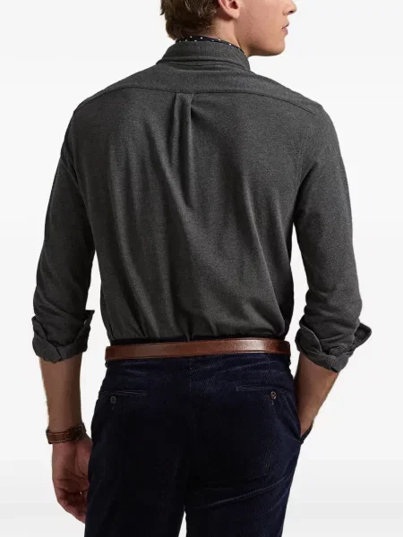 Μικρός κασκέτο Polo Ralph Lauren με κέντημα από ζέρσεϋ καφέ