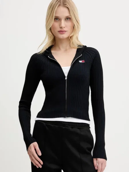 Tommy Jeans cardigan light negru