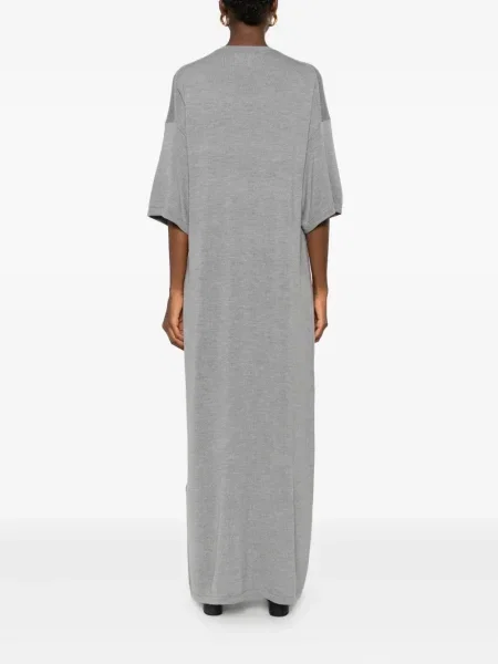 Rochie midi Khaite până la genunchi de costum gri