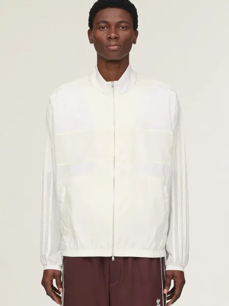 Adidas Originals x Wales Bonner geacă de tranziție de bărbați alb